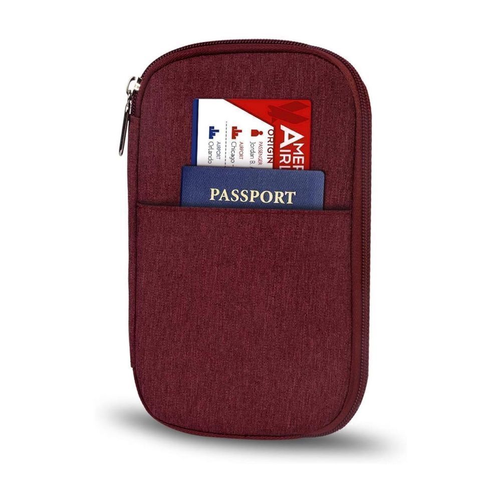 Passport Wallets, Multipupose RFID Blocking Travel Wallet Document Organizer Bag